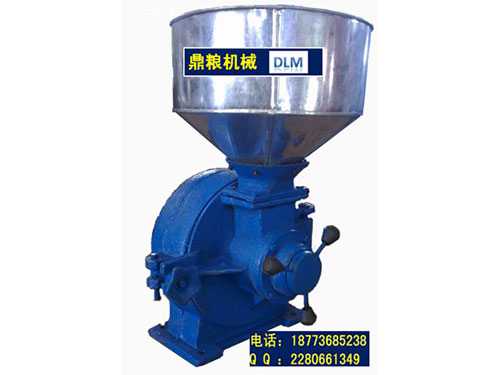 30型磨片式粉碎機、磨粉機磨粉機，磨片式，產量達1000公斤時,粗細可調